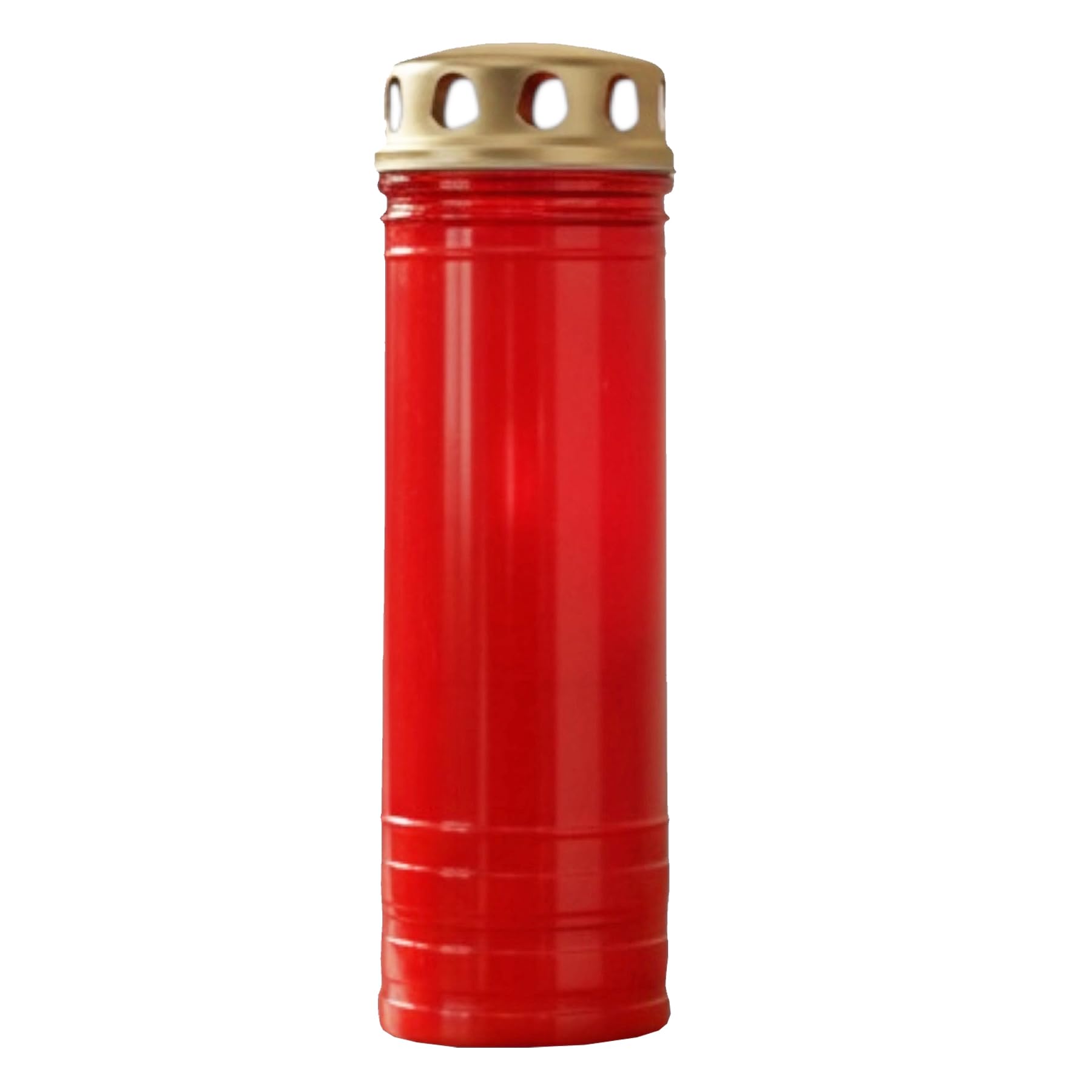 Widdle Gifts Red 24Cm Grave Candle | Grave Mourning Light Memorial Graveside Memorial Cemetery Grave Graveyard Decoration - Approx 7 Day Burn Time 6006