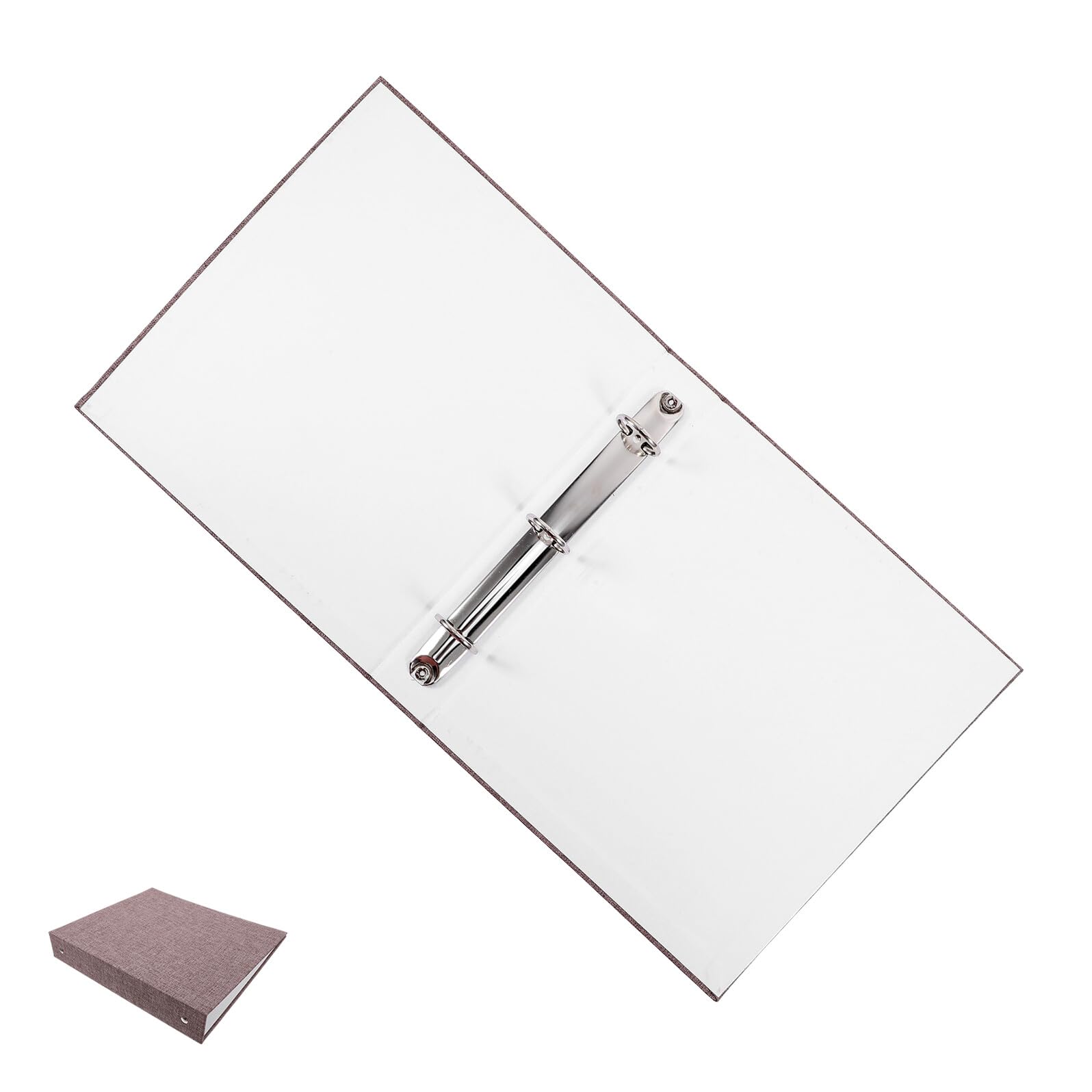3 Stück Ring Binder Cover aus Strapazierfähigem Stoff Leicht Rutschfest Nachfüllbar Schutzhülle für Lose Geeignet für Studenten Büro und Schule Tiefgrau