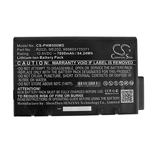 Cameron Sino Battery for Invivo M6 Vital Signs Monitor, Philips Micron Transport GX Micron Transport GX+ Micron Transport CTG7 Micron Transport GX2 Micron Transport GX3 Micron Transport VX