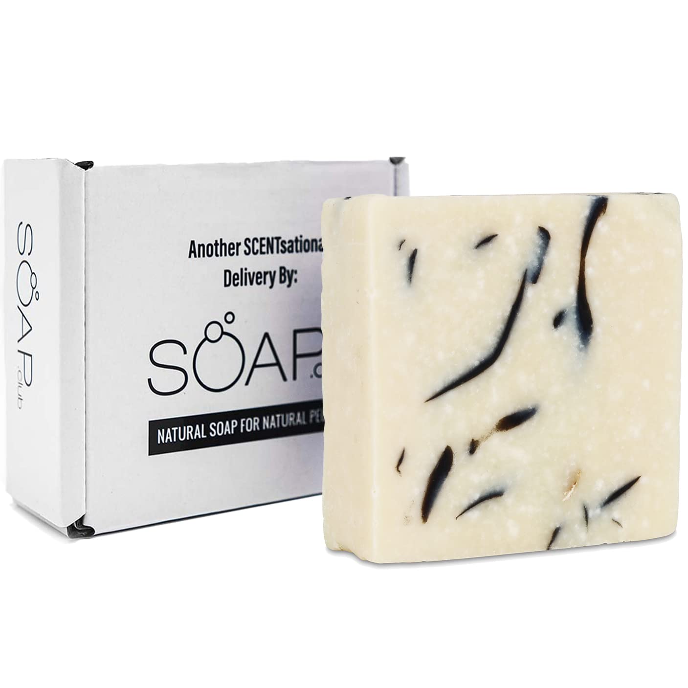 Cedarwood Mens Soap Bar for Body and Hair - Refreshing Masculine Scent with Tea Tree - Exfoliating Bath Soap with Sea Salt, Activated Charcoal - Soap Box makes an Ideal Gift Set for Men by SOAP CLUB