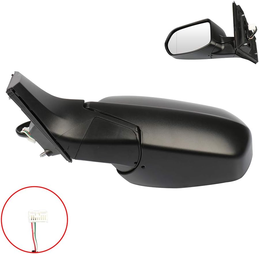 OCPTY Driver Side View Mirror Compatible With 2012-2016 For Honda Cr-V Black Textured Power Abs