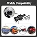 2PCS Car Turbo Whistle, Aluminum Alloy Universal Turbo Whistle, XL Size Aluminum Alloy Universal Turbo Sound Exhaust Muffler Pipe Whistle Car Roar Make (Black)
