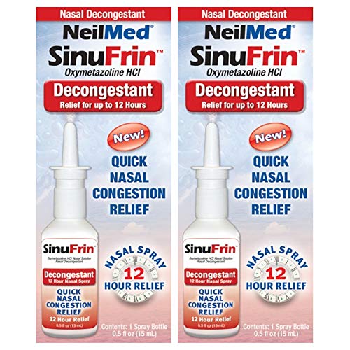 Neilmed Sinufrin Decongestant Relief Spray, (Packaging May Vary), 0.5 Fl Oz (Pack Of 2) #TOP30