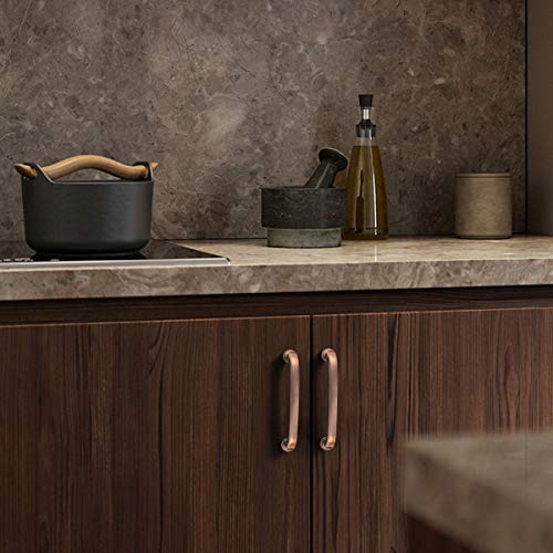 15 Pack Antique Copper Drawer Pulls ,5 Inch Hole Centers Long Kitchen Pulls,Rose Gold Cabinet Pulls And Knobs,Vintage Bedroom Pull Handles #TOP5