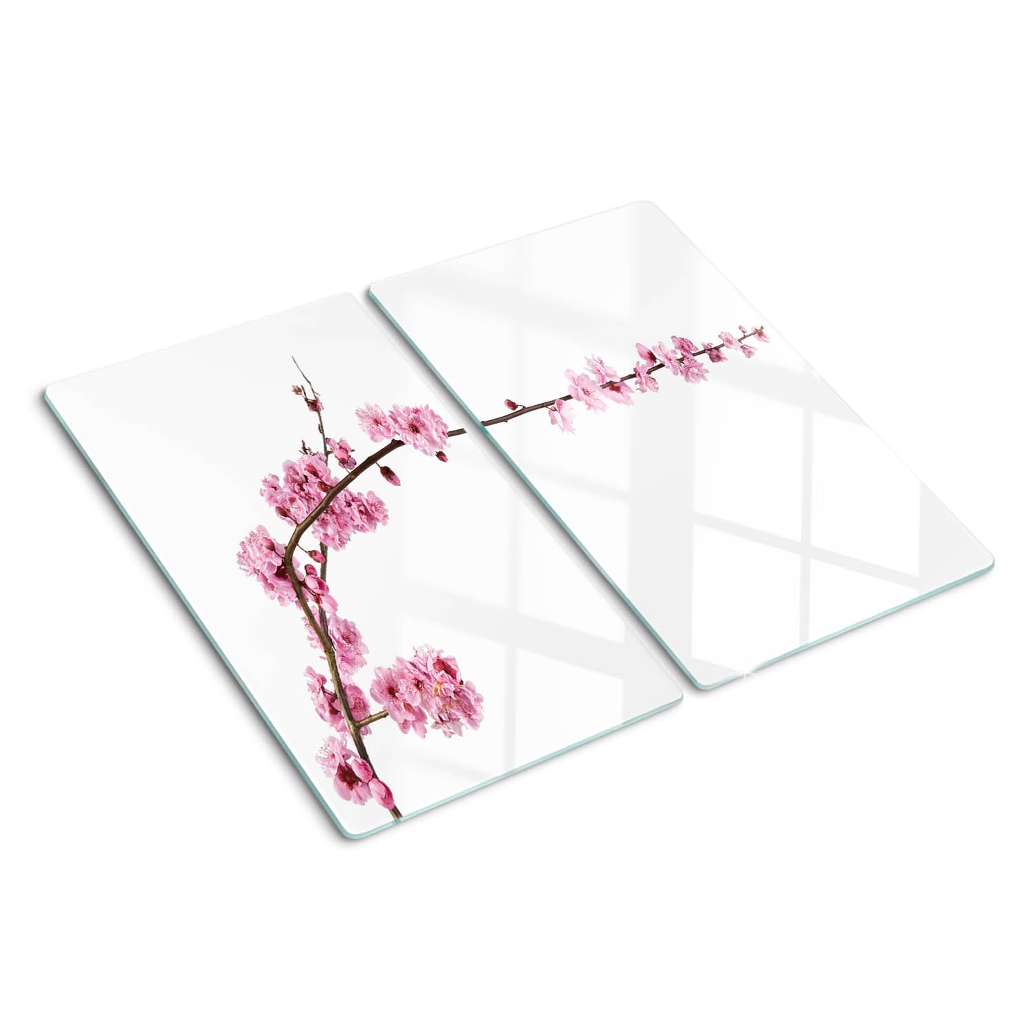 Planche en verre trempé 30x52 cm motif abstrait, idée cadeau idéale pour passionnés de cuisine