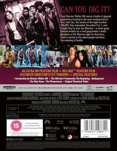 The Warriors 4K UHD Collectors Edition [Blu-ray] [Region A & B & C]