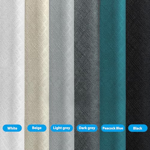 Image of MaKefeile Room Divider Curtains Total Blackout Privacy Curtain Panel Room Thermal Insulated Noise Reduction Curtain for Bedroom Window Living Room Ceiling Track Curtain W 15 ft x H 8 ft Light-Grey.