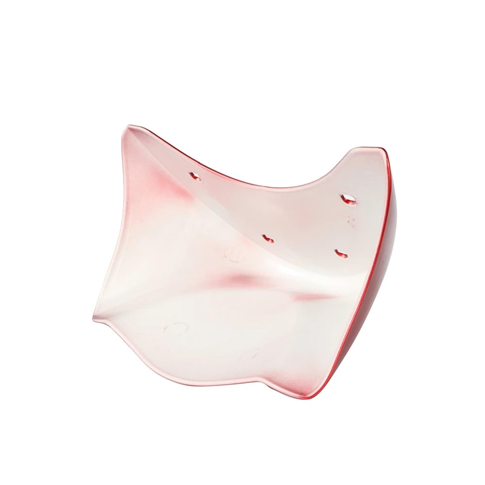 Powersport Gabelschutz Passend für Harley Dyna Fat Bob Modelle 2006-2018, rote Motorrad-Frontspoiler-Verkleidung(White)