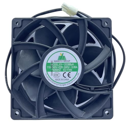 Ventilador 12038 de alto volumen de aire XY-12038B2H de 12cm con voltaje dual 110V 220V