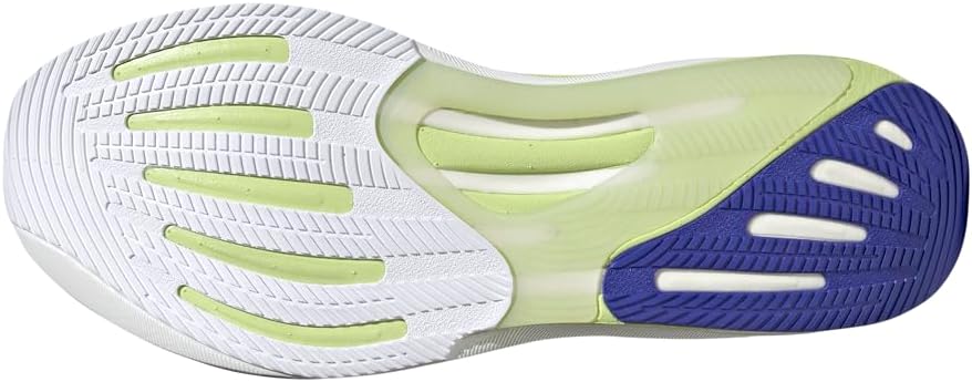 Adidas, Mens, Supernova Rise 2 Running Shoes, White/Zero Metallic/Pulse Lime, 11, D - Medium