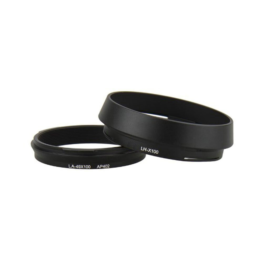 Gegenlichtblende Für Fuji X100s Mit Adapterring – Schwarz, Schutz Vor Streulicht