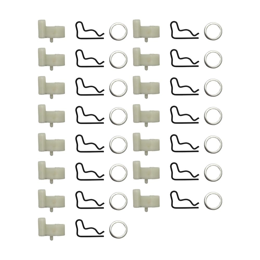 Kit de Arandelas de Resorte for trinquete de Arranque de Retroceso, Compatible con FC55, FS38, FS45, FS46, FS55, FC55, HL45, KM55, 15 Piezas.
