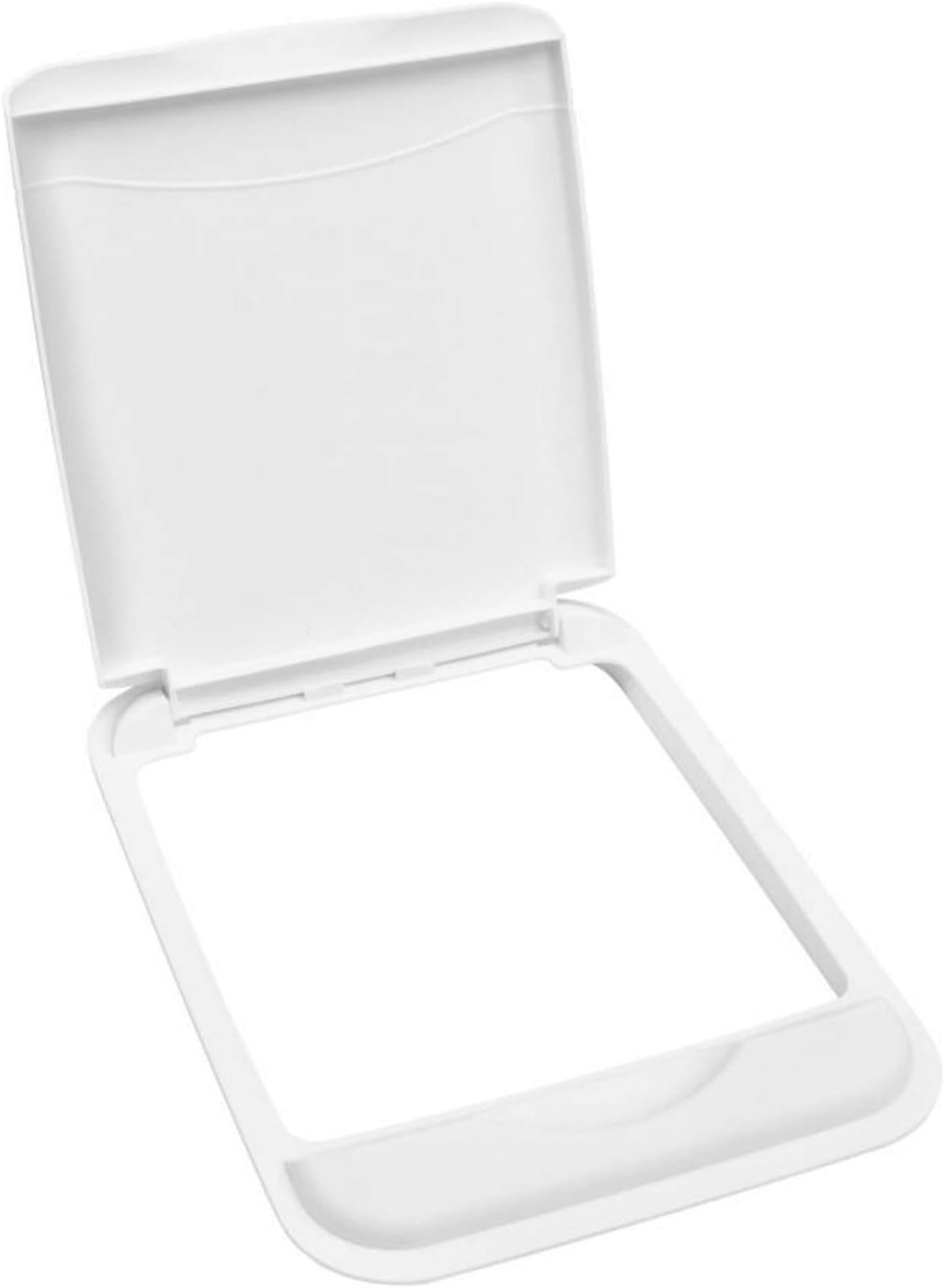 50 Qt Under Sink Garbage Can Lid for Base Kitchen and Bathroom Cabinet, Replacement Plastic Trash Bin Lid Only, White, RV-50-LID-1-1-40