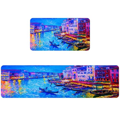 Tapis de cuisine Venise absorbant pour éliminer les éclaboussures de sol - 2