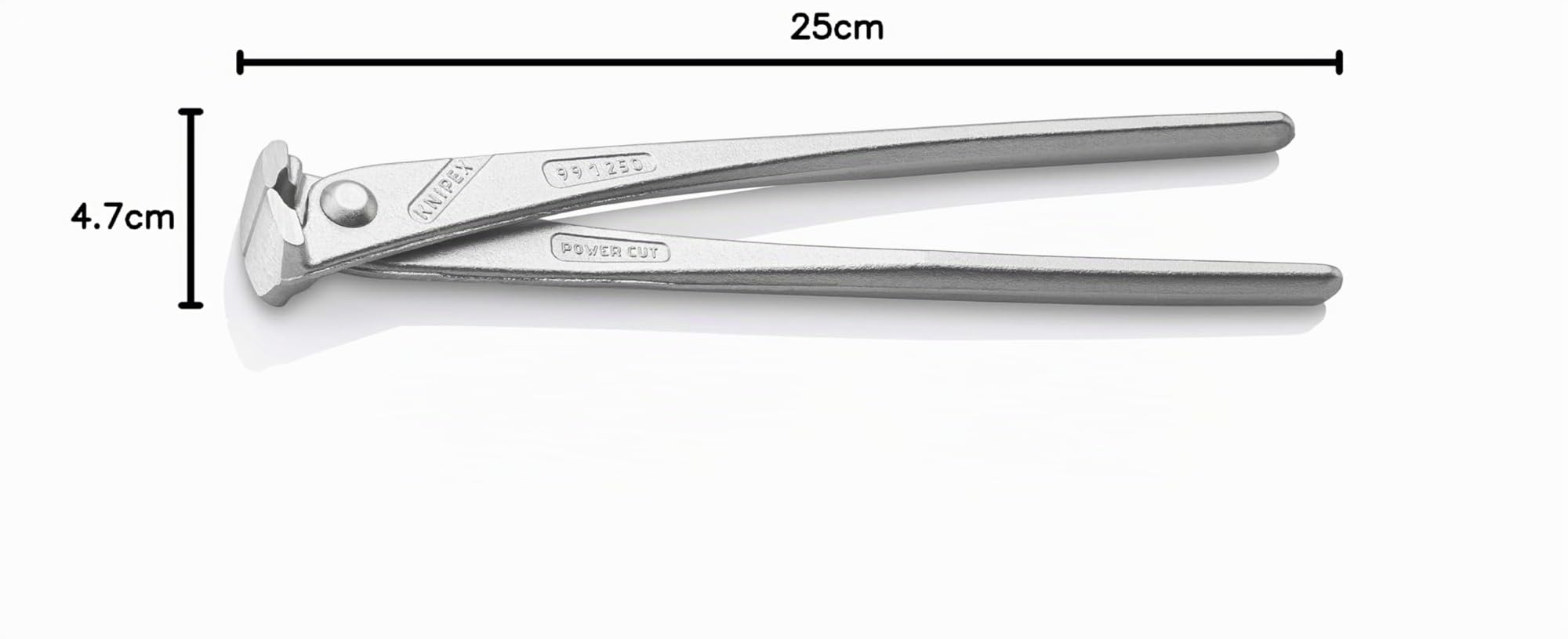 KNIPEX Tenaza rusa de fuerza gran efecto palanca cincado brillante 250 mm, 99 14 250 EAN
