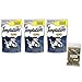 Whiskas Temptations Hairball Control Cat Treats Chicken Flavor Bundle | Pack of 3 Whiskas Pouches 2.1oz Each | Cat Hairball Treatment Chicken Treats | Temptations Cat Treats | Hairball Remedy for Cats