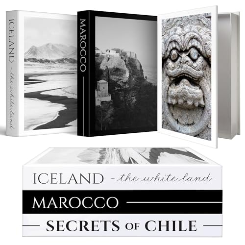 Palazzo 23 3 Pieces Fake Coffee Table Books for Home Decor,