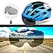 Bike Helmet, Basecamp Bicycle Helmet with Rear Light & Detachable Magnetic Goggles Lightweight Cycling Helmet Adjustable for Adult Men Women Mountain & Road (BC-069)