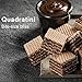 Loacker Quadratini Chocolate Wafer Cookies LARGE - 30% Less Sugar - Premium Crispy Bite Size Wafers - NON-GMO - LARGE Pack of 6