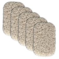 Whychstore Shower Soap Saver 5 Pack - Foam Soap Sock Pads to Keep Soap Dry - Anti-Slip Soap Lift for Wall Mounted Soap Tray or Dish - Portable Bath Organizer for Leftover Bits - 4.3x3 Inch(Beige)