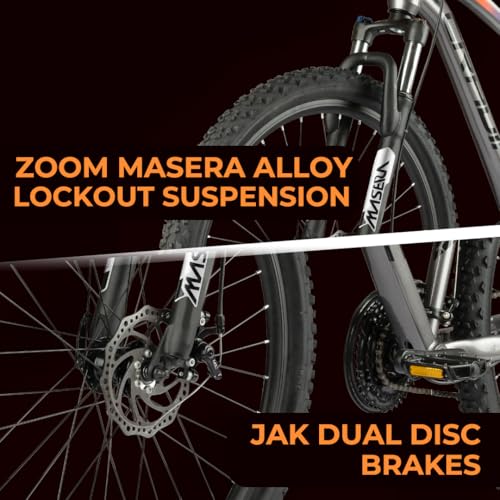 Image of CRADIAC - XC 900 GEN 3 | MTB 24 Gear Cycle | 29 INCH Alloy Cycle for Men | 24 Speed Mountain Bike with Aluminium Frame, Disc Brakes & Zoom Lockout Suspension Fork | 14+ Years & 5.8FT +, Unisex