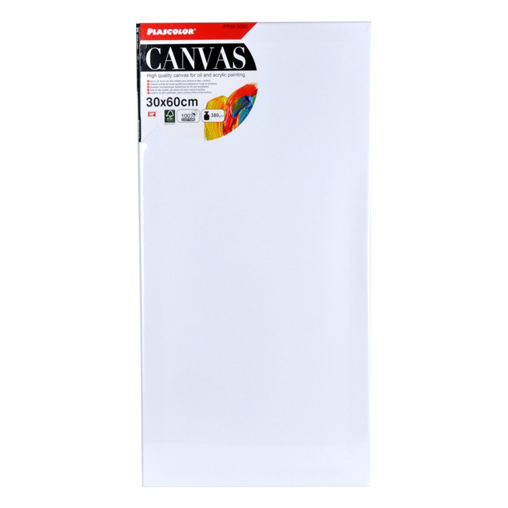 plascolor PP98 – 3060 – Canvas and Wood Frame, 30 x 60 x 1.5 cm, 380 g/m2