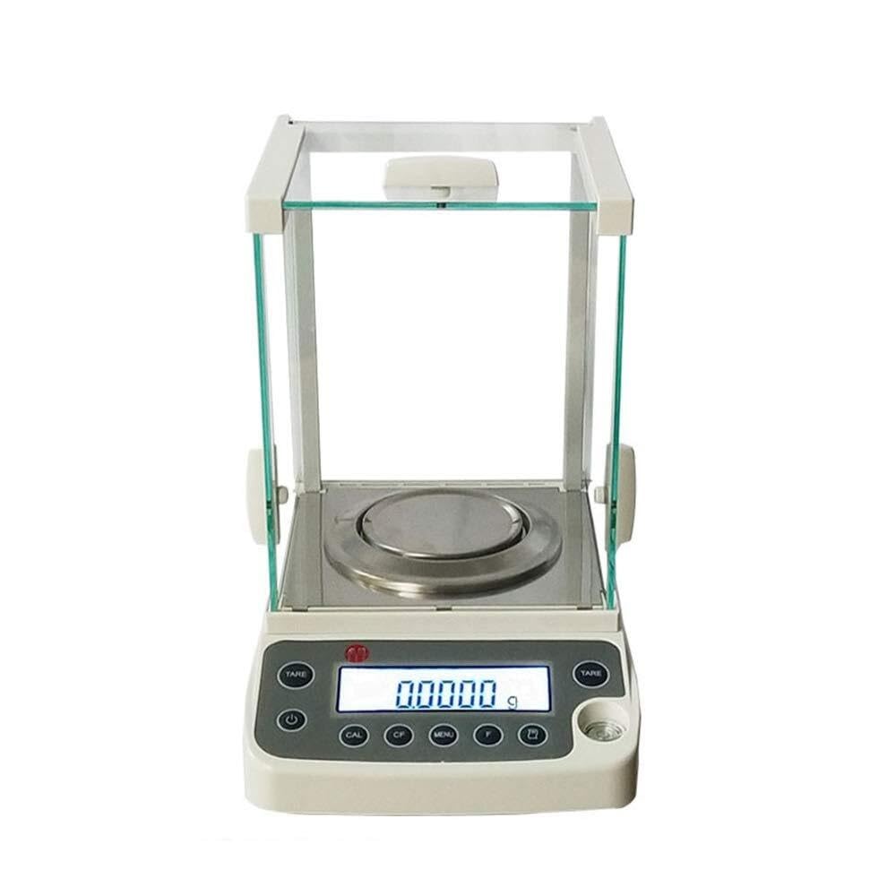 HPTHLY Electronic Analytical Balance,0.0001g High Precision Analytical Balance Scale with LCD Display,0.1mg Lab Digital Scale Scientific Scale with Plastic Cover (One Color-120g)