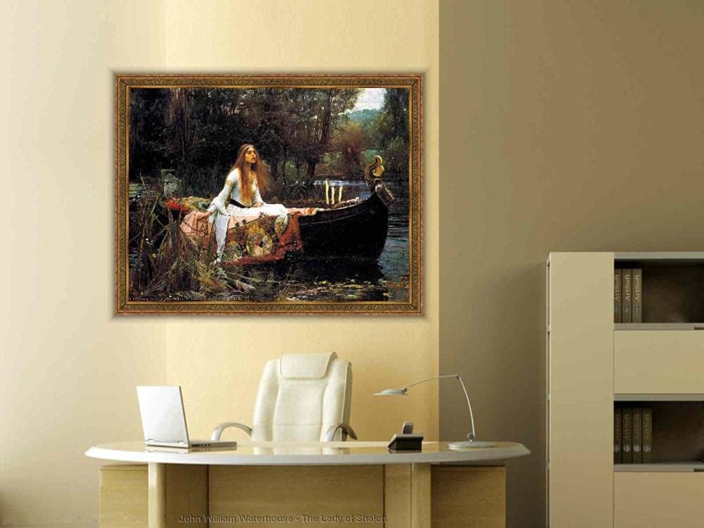 SYSMYXGS Easy Paint by Numbers Kits for Adults Beginner DIY Acrylic Painting with Paints Brushes on Oil CanvasArts Craft for Home Wall Decor — The Lady of Shalott