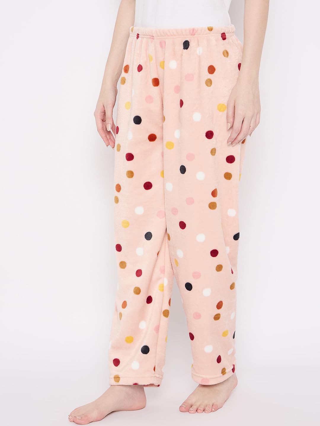 CAMEY Women's Winter Soft & Warm Printed Lower | Pyjama (Peach, XL) - Image 3 thumbnail