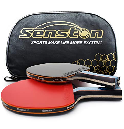 Senston Ping Pong Paddles Set Includes 2 High Performance Table Tennis Racket
