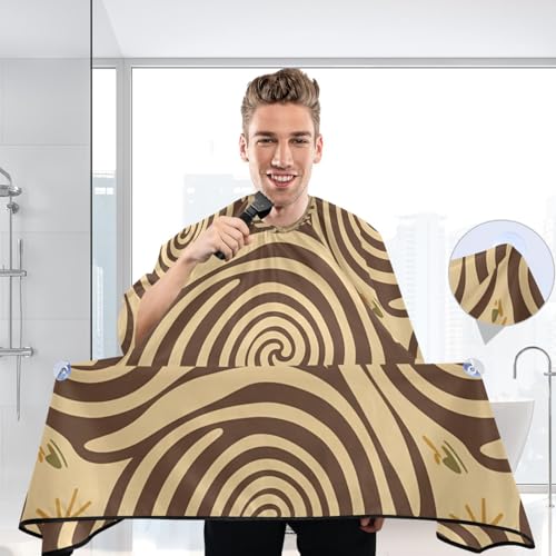 Capa para corte de cabello profesional impermeable con cierre ajustable miniatura 6