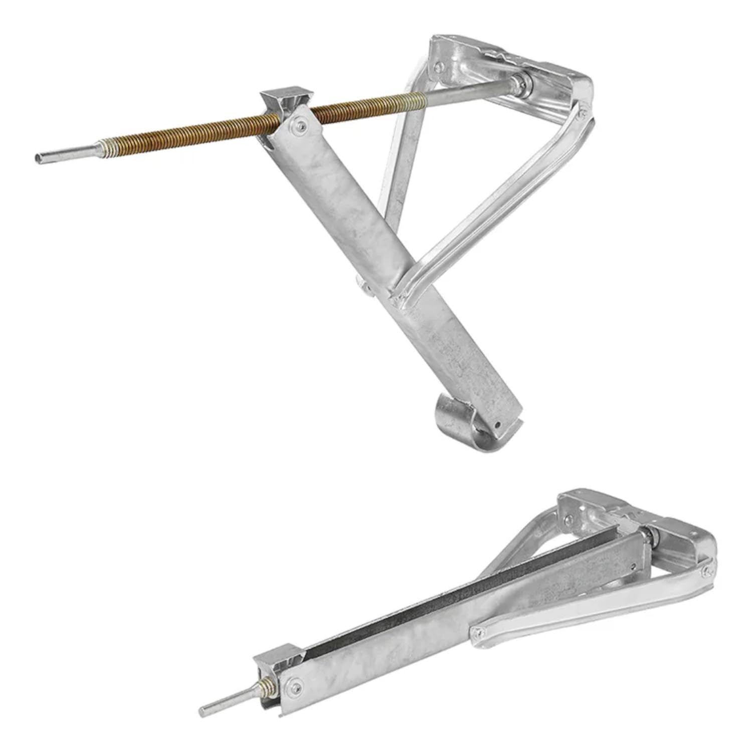 ProPlus 1 x supporto per roulotte 800 kg – Supporto manovella 605 x 260 mm H500 mm con forti mandrini trapezoidali – Supporto per roulotte