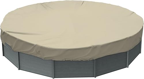 Miniatura 20 de TANG Cubiertas redondas de 16 pies para piscina de 12 pies para tanque redondo sobre el suelo, cubiertas de piscina de hojas de invierno