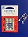 Produktbild Original Schmetz Stick Nadeln 130/705 H-E Stärke 75 und 90 + Offener Applikationsfuß Nähfuß für Singer Nähmaschinen Starlet 6660, 6699