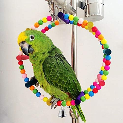 Gwotfy Budgie Toys, Bird Swing, Bird Parrot Toys, 2 Packs Bird Swing Toy, Pet Bird Parrot Parakeet Budgie Cockatiel Cage Hammock Swing Toy