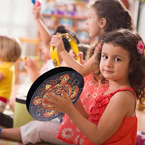 LIOONS Creative Shaman Drum 10 Inch Tambor Hechicero Sonoro Tambor Hecho a Mano para Amantes de la Música Tambor de Lengua para Adultos miniatura 6