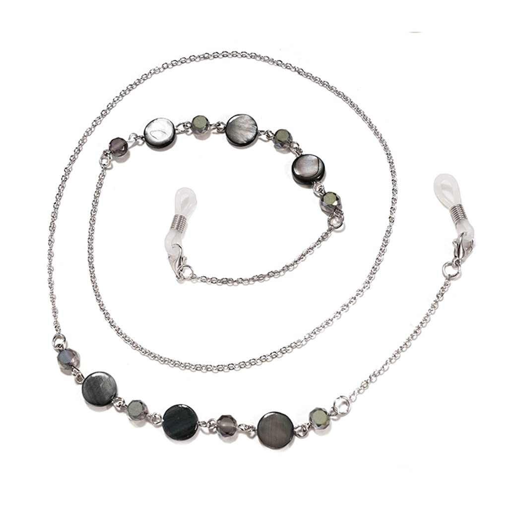 Occhiali da Lettura Catena Chic Conchiglia Perline Donna Cordino Cinghia Occhiali da Sole Gioielli Corda Fermo for Occhiali(3-Pack)