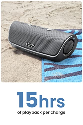 Cleer Audio Stage Smart Bluetooth Speaker - Ipx7 Waterproof, Built-In Alexa, Stereo Pairing Capabilities, With Digital Amplifier, Dual 48Mm Drivers, And Passive Radiators For Powerful Music And Sound #TOP3