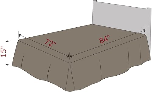 Miniatura 9 de Mellanni - Falda plisada para cama