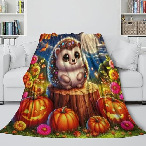 Couverture hérisson 3D en micropeluche douce 180x200 pour grand canapé