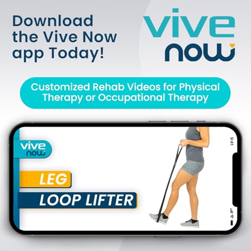 Vive Leg Lifter Strap (44 Inch) - Rigid Foot Loop, Hand Grip for Adult, Senior, Elderly, Handicap, Disability, Pediatrics - Long Band Mobility Aid for Car, Bed, Couch, Hip Replacement, Wheelchair - Thumbnail 7