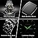 OLEVS Black Watches for Men Luxury Rectangle Stainless Steel Waterproof Analog Quartz Dress Mens Watches Fashion Square Face Tonneau Man Watch Relojes para Hombres
