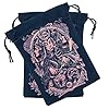 Namvo Tarot Storage Bag Celtic Runes Tarot Cards Stoage Bag Drawstring Bag 13x18CM, Thick Velvet Gift Bags Symbol Embroidery Jewellery Crystal Pouches Protective Card Board Game #1
