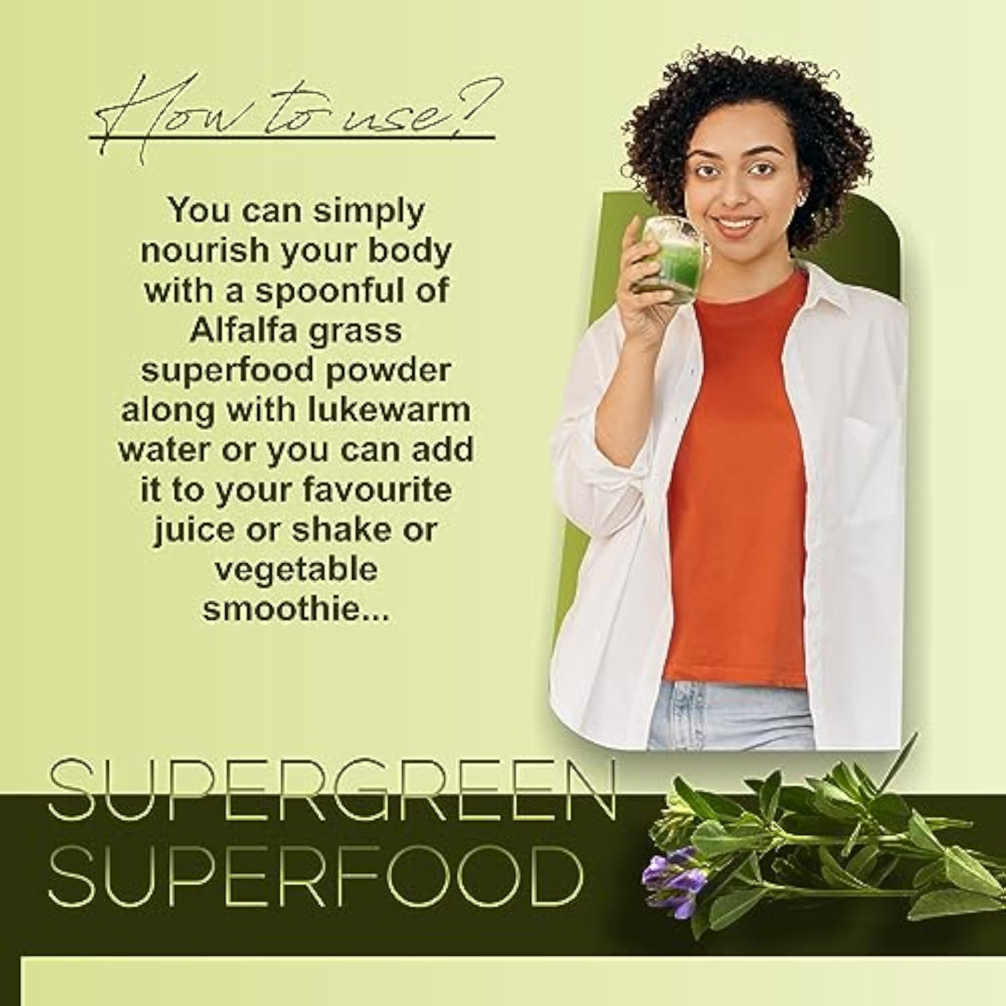 IYUSH Herbal Ayurveda Alfalfa Powder, 250Gm