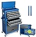 Produktbild AIRAJ Großer Profi Werkstattwagen(620 x 330 x 1090mm),8 Schubladen, 2 Rollen mit Feststellbremse, seitlich Aufhängeplatte und mit 10 Haken der Seite,Werkzeugschränke für schwere Werkzeuge und Geräte