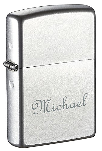 Encendedor Zippo Satin Chrome personalizado miniatura 4