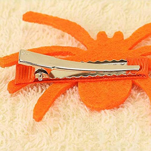 Pinzas de cabello de araña de Halloween para bebé miniatura 5