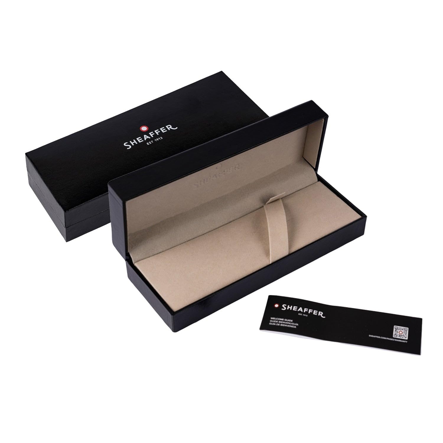 Sheaffer 300 9345 - Bolígrafo gris mate con bordes negros pulidos