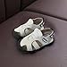 Toddler Baby Boys Girls Light Up Sandals Closed Toe Soft Bottom Cartoon Sandals Summer Fashion Walking Shoes (Beige, 5 Infant)