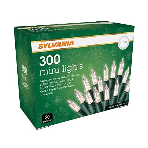 SYLVANIA Mini Christmas Lights, Clear